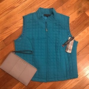 NWT Teal Quilted Vest
